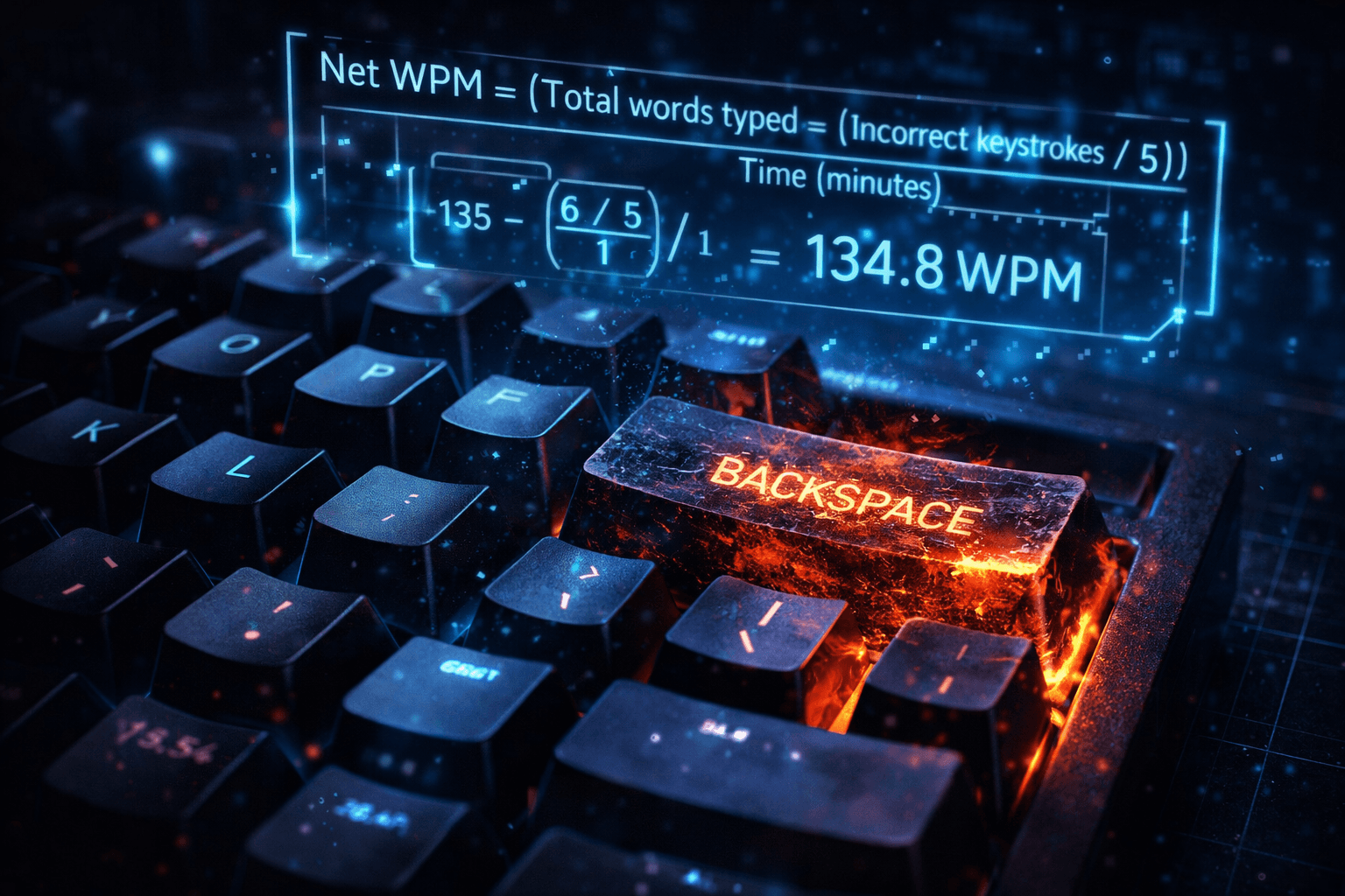 Por que digitar rápido sem precisão é, na prática, mais lento (a matemática explicada)